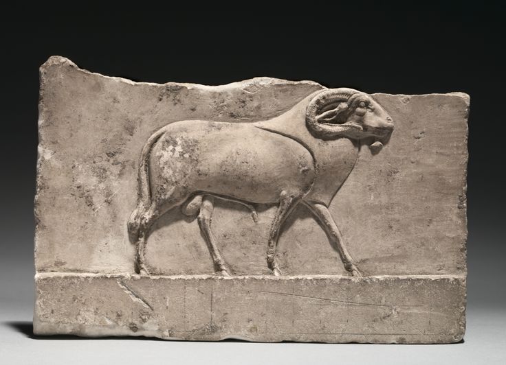 Limestone votive relief of ram deity. Ptolemaic Dynasty. 305 - 30 B.C. | The Cle...
