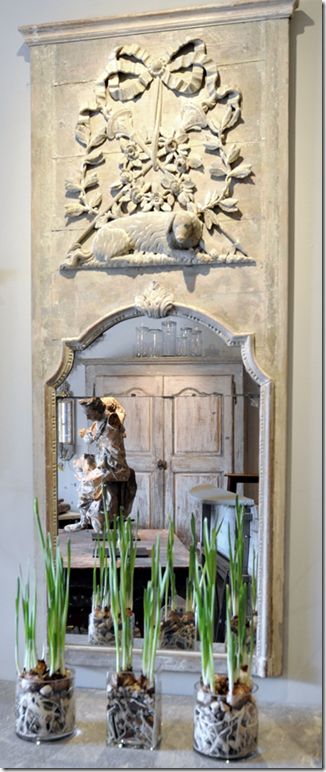 this is one of my most favorite trumeau style mirrors I have seen. LOVE IT!