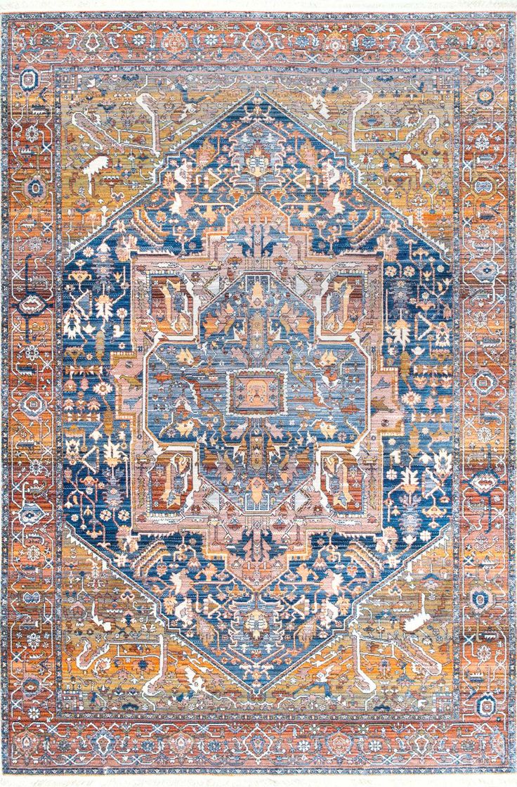 One of our favorites! This is Rugs USA's Edessa MC04 Tribal Medallion Fringe...