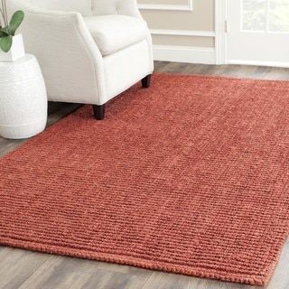 Shop for Safavieh Casual Natural Fiber Hand-Woven Rust Chunky Thick Jute Rug (9'...