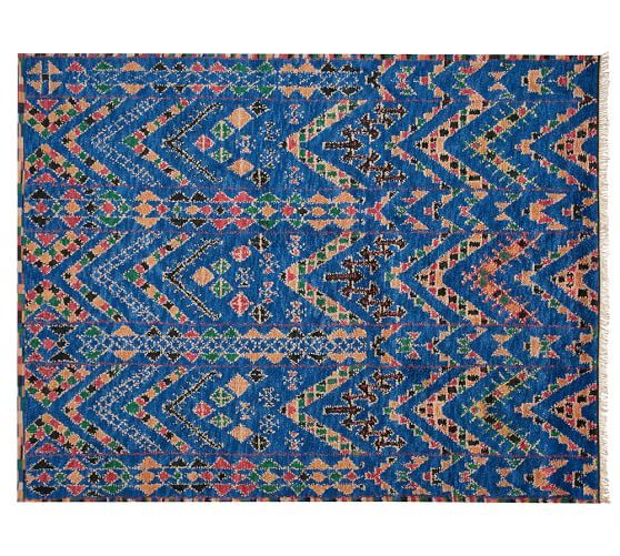 Tallulah Hand-Knotted Rug - Blue