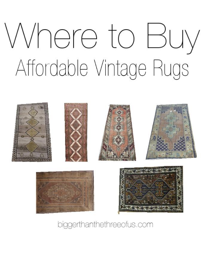 Vintage Persian Rugs / Where to buy affordable vintage rugs