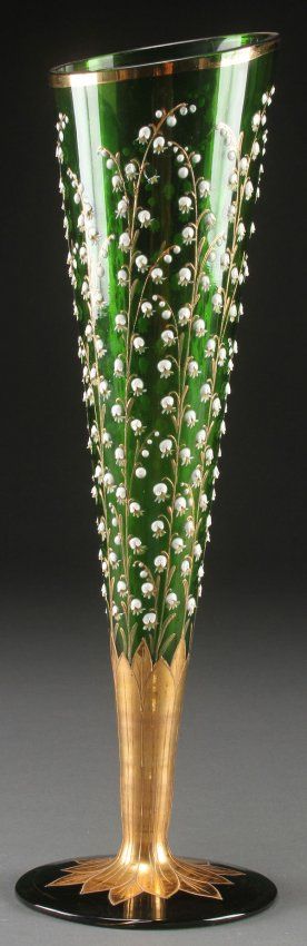 A moser bohemian art glass vase, early 20th c