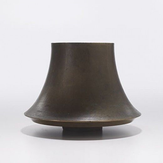 Angelo Mangiarotti, Brass Vase for Bernini, 1961.