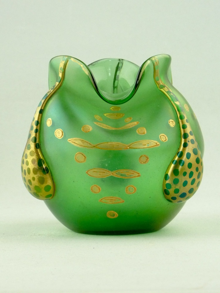 ❤ - Loetz | Enamel Decorated Vase - 1910.