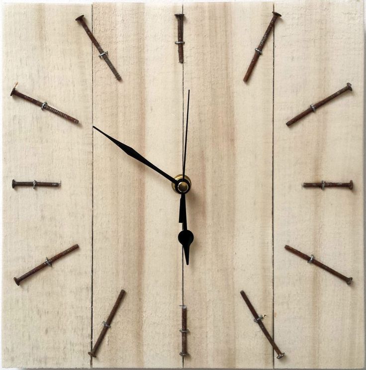 OOAK original driftwood clock wooden wood upcycle reclaimed rustic shabby chic