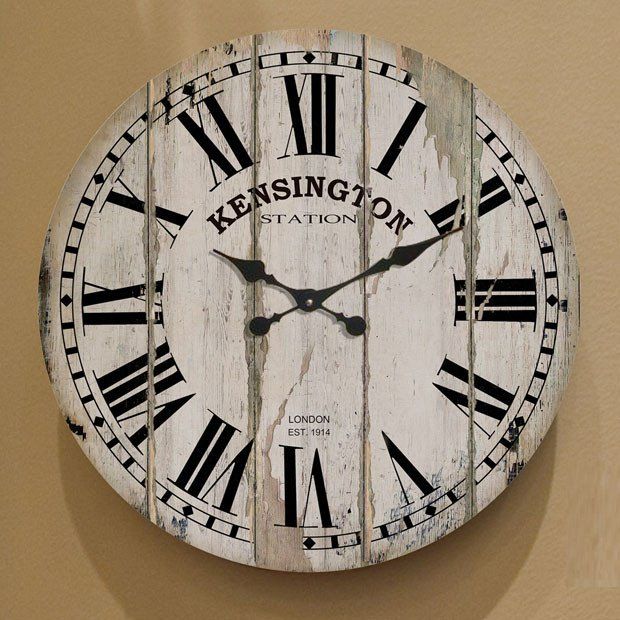 Weathered Wood Kensington Wall Clock