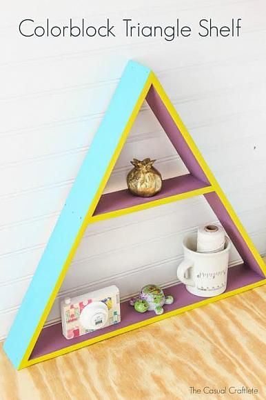 Colorblock Triangle Shelf