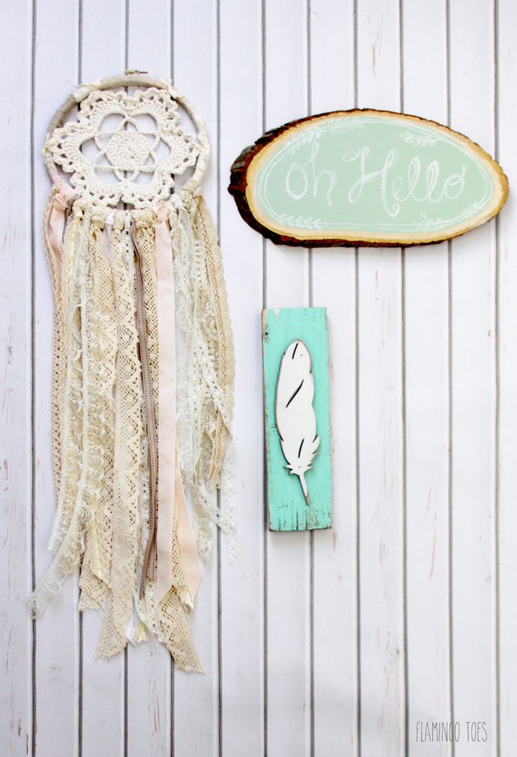Crochet and Lace Dreamcatcher