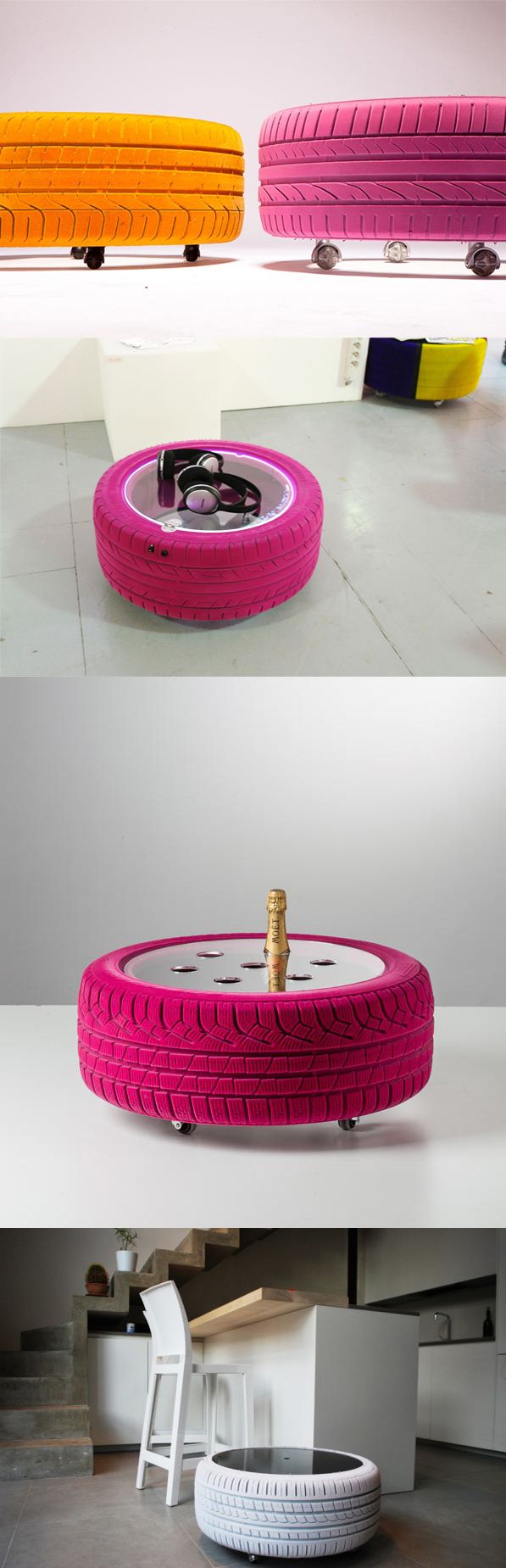 DIY upcycle tired old tires