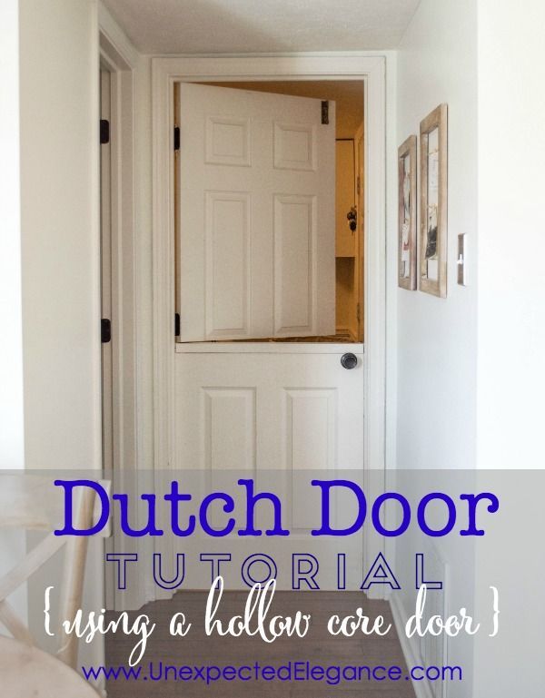 Where are THOSE Projects Today? Dutch Door using a Hollow Core Door