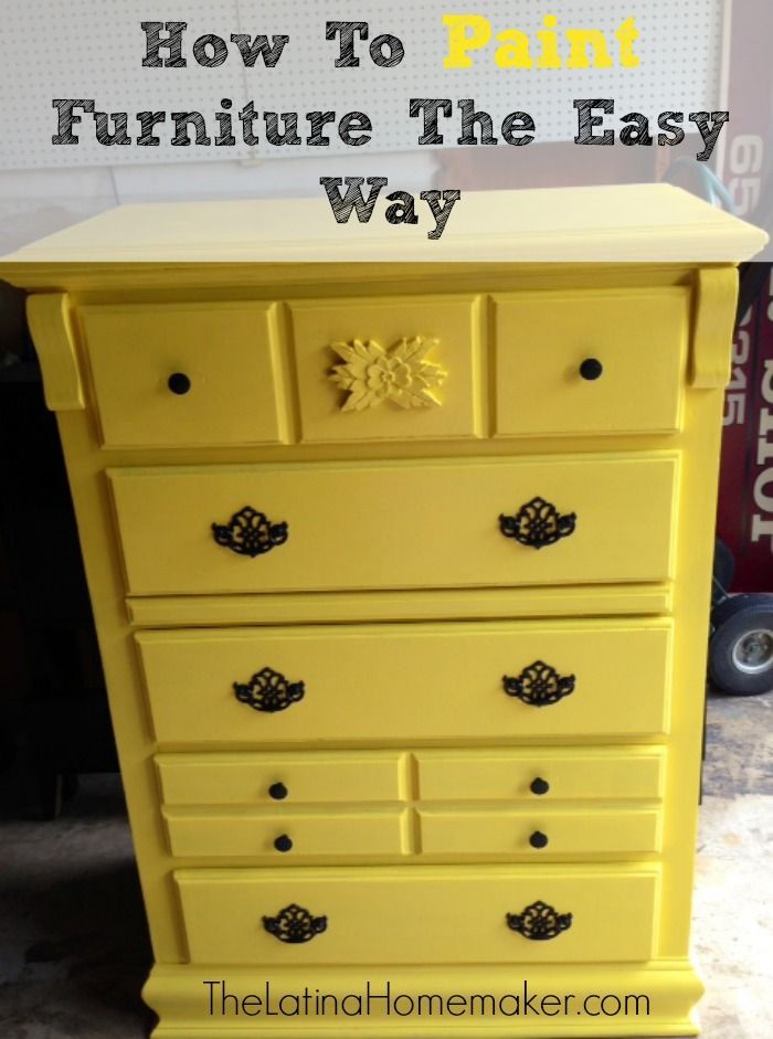 How To Paint Furniture The Easy Way-See how I turned an old dresser into a beaut...