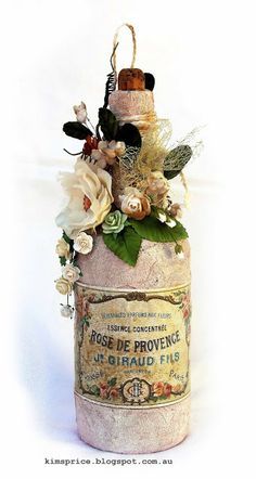 Message In A Bottle And A Shabby Chic Layout