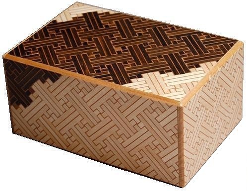 6 Sun 36+1 Steps 2-C Saya - Japanese Puzzle Box