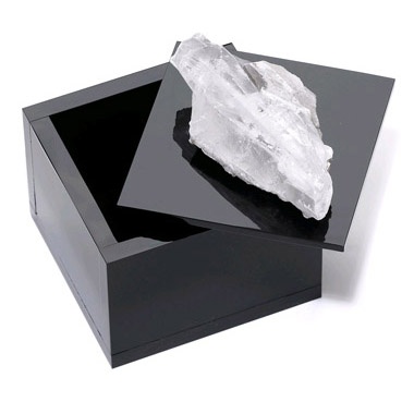Brenda Houston   Black Acrylic Box with Selenite Chunk