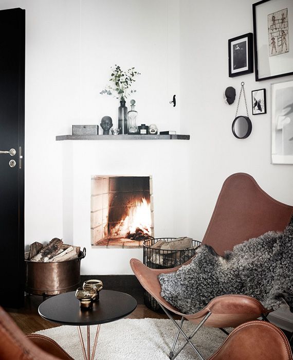 Open fireplace by Jonas Berg