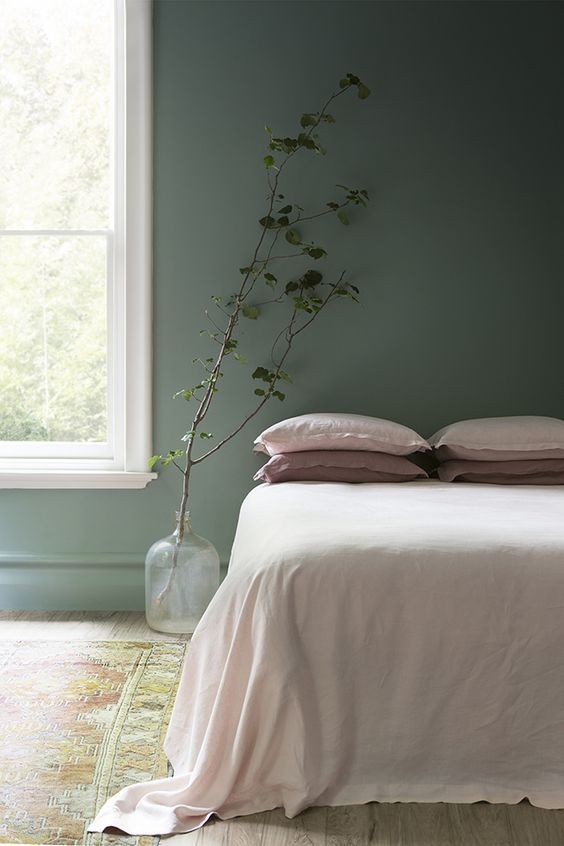 green and blush room - Google Search