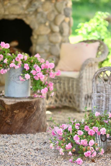 The secret to these buckets of blooms on the patio