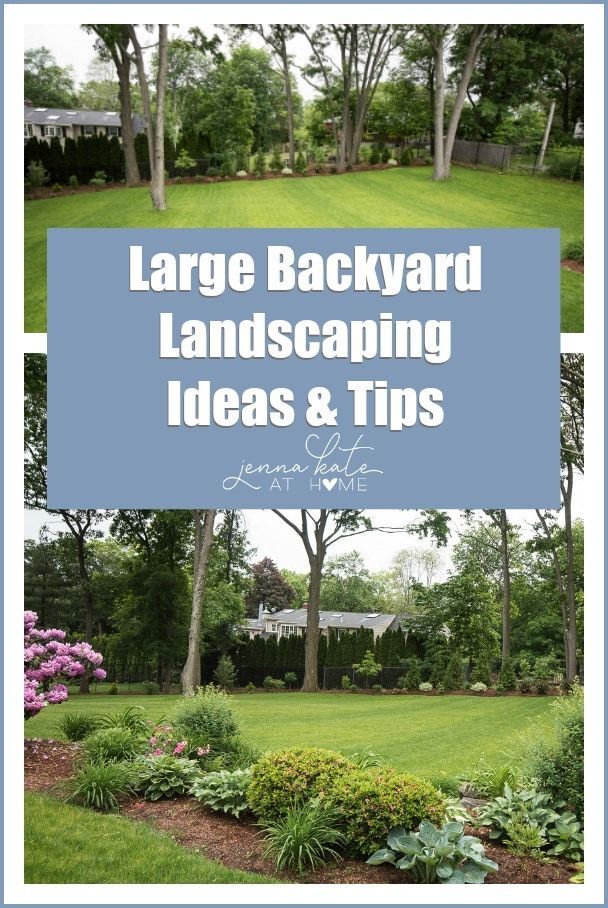 Large back yard landscaping ideas and inspiration. This yard went from unusable ...