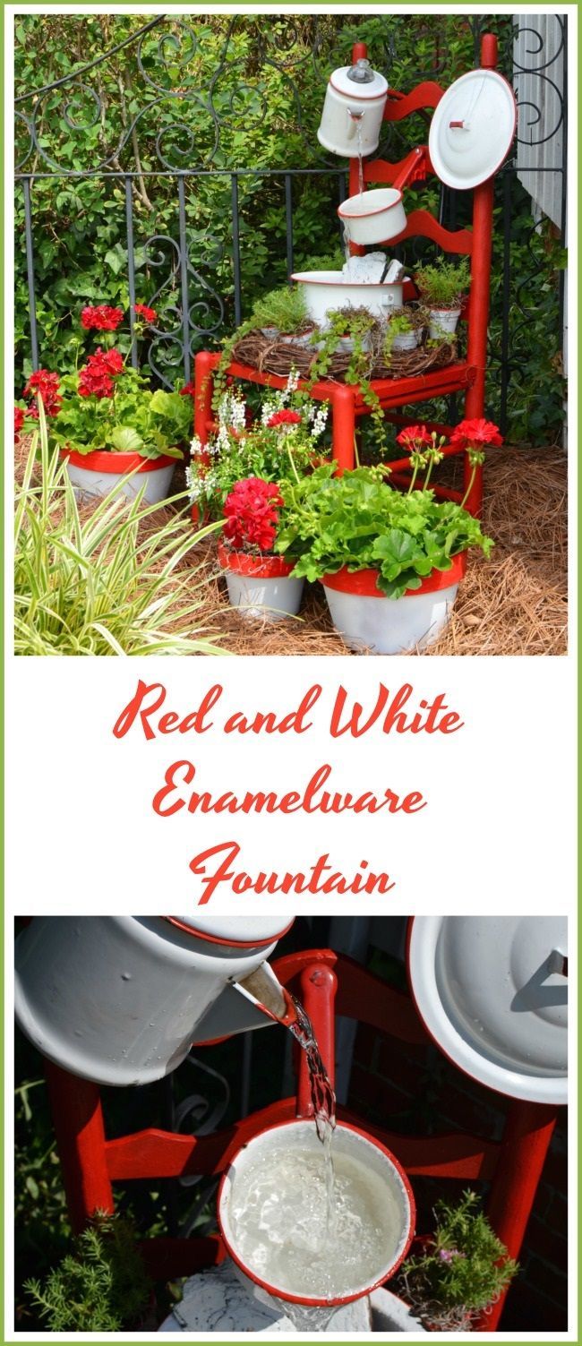 Enamelware Chair Fountain and a Giveaway!