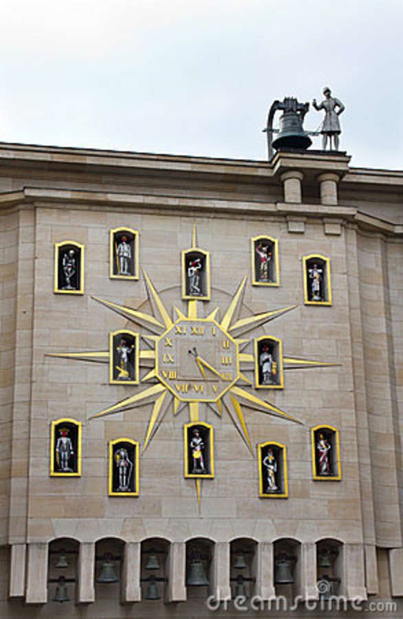 Unusual Clock In Brussels
