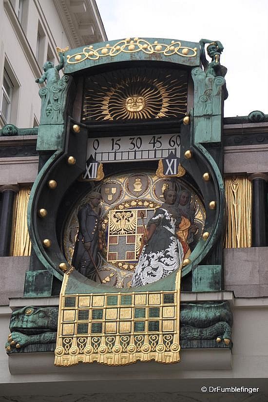 Vienna,anker-clock-in-hoher-market.