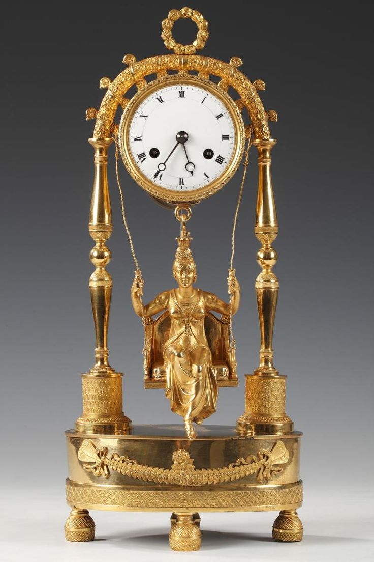 A Neoclassical Ormolu Portico Clock
