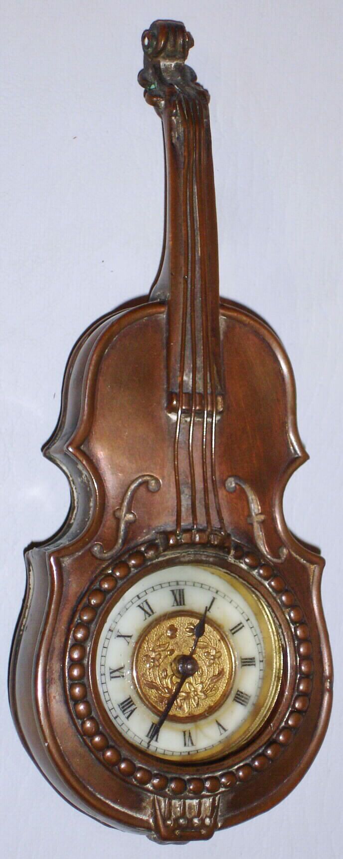 Antique Clock in the shape of a violin. #clock #violin #antique