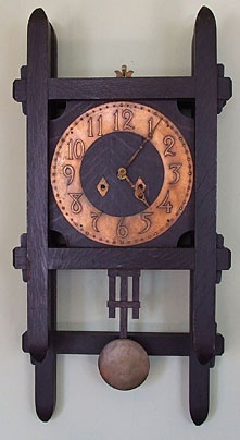 Arts & Crafts wall clock