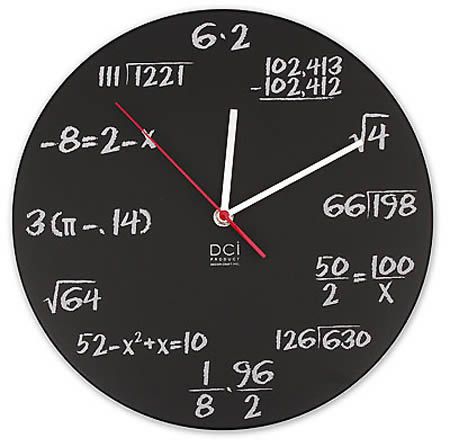 Best birthday gift ever, can't wait to get this for my nerd. Math clock, 33$