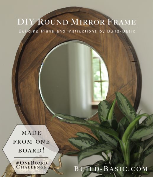 Build a DIY Round Mirror Frame