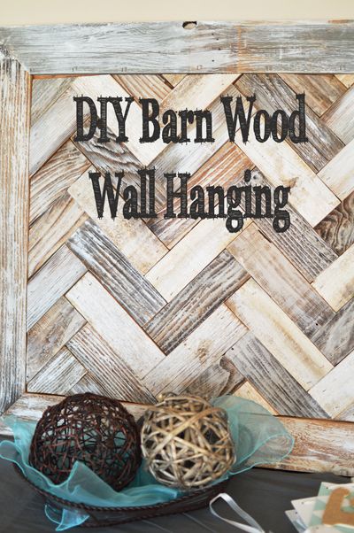 DIY Barn Wood Wall Hanging