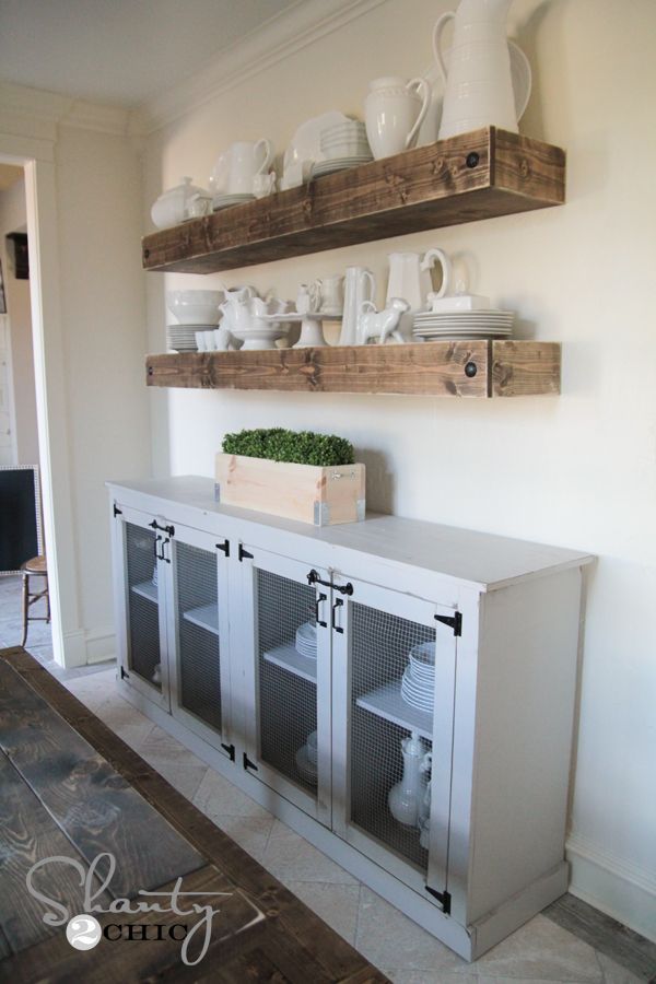 Free Woodworking Plans DIY Sideboard by Shanty2Chic