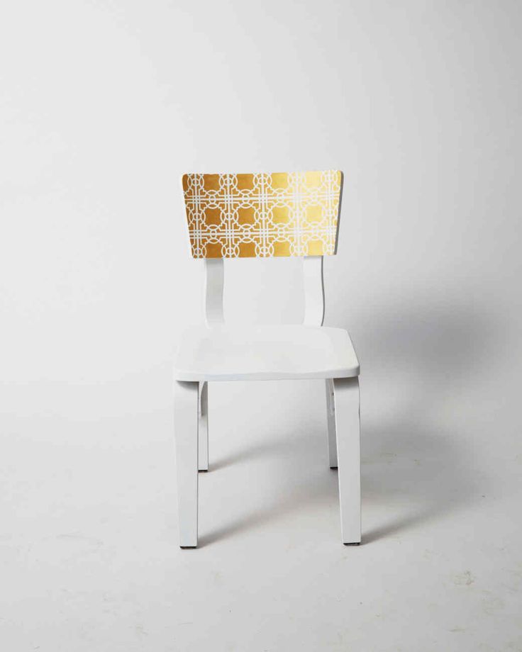 Golden Stenciled Chair | Martha Stewart