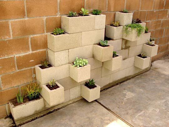 DIY modern outdoor succulent planter