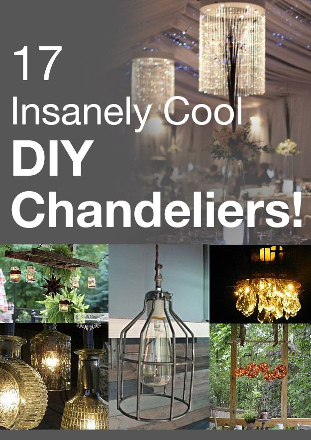 I always thought chandeliers were pretty, but these 17 DIY chandeliers are breat...