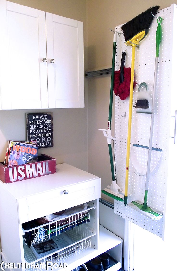 Laundry Room Space Saving Slide Out Panel