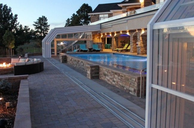 Retractable roof makes it a perfect all-season swim and party spot! Description ...