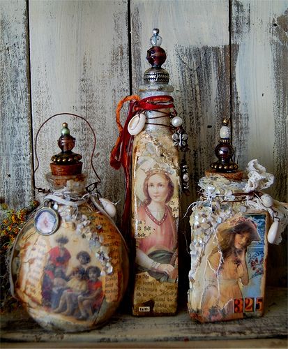 Altered Bottles | Explore Zinnia_Treasures' photos on Flickr… | Flickr - P...