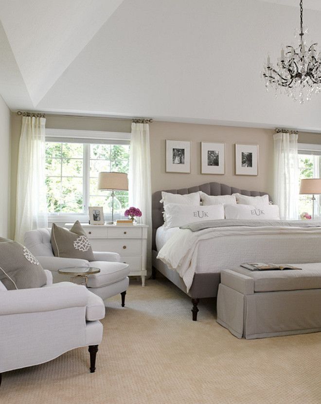 Love the warmth of this room and the windows on each side of the master bed…