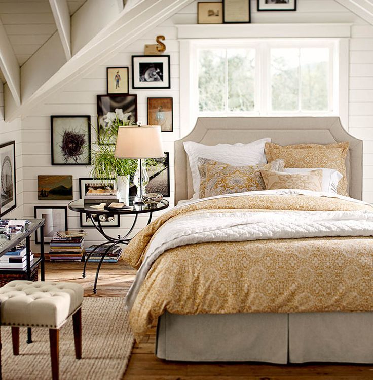 The perfect bedroom is both cozy and stylish. #potterybarn