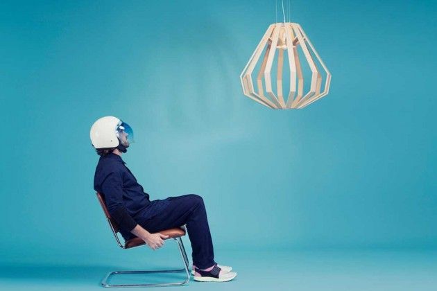 Gaël Wuithier of WOODLABO has designed a pendant light inspired by the Apollo 8...