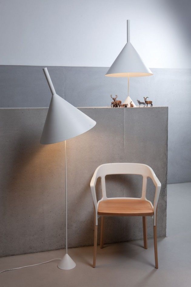 Slovenian architects Bevk Perovic have designed the Funnel lamp collection for V...
