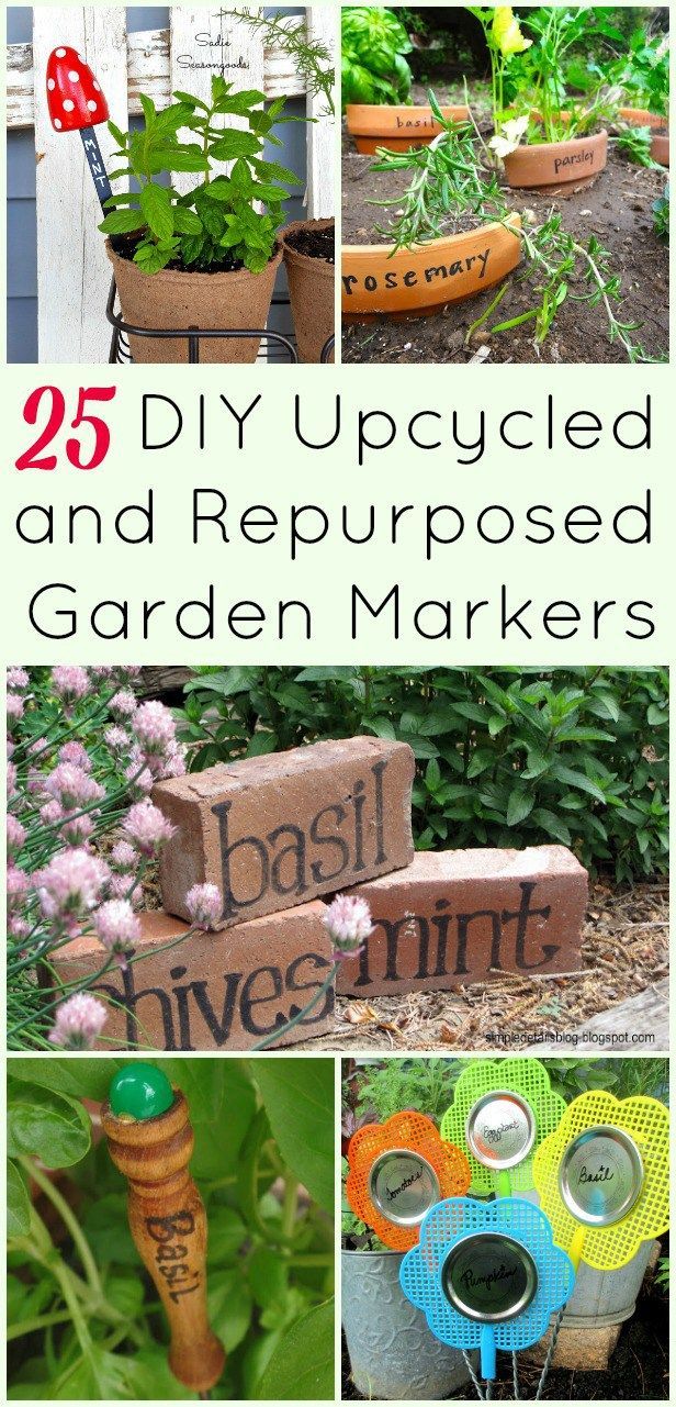 Mary, Mary, Quite Contrary, how does your garden grow? Why, with repurposed and ...
