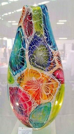 Colorful Art Glass by Hercio Dias ~