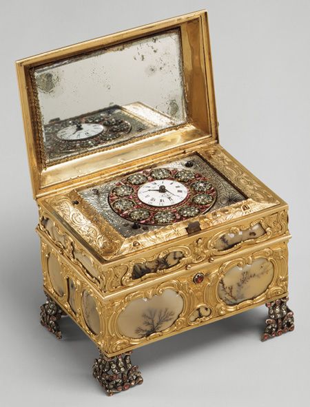 Nécessaire incorporating an automaton watch, ca. 1770–72 Signed by James Cox ...