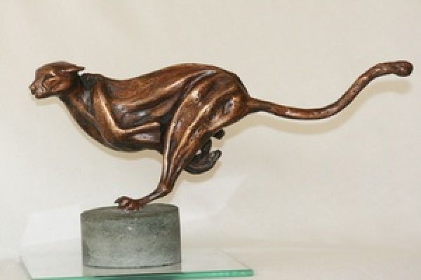 #Bronze #sculpture by #sculptor Mary Staffiere titled: 'Touching Distance (Sprin...