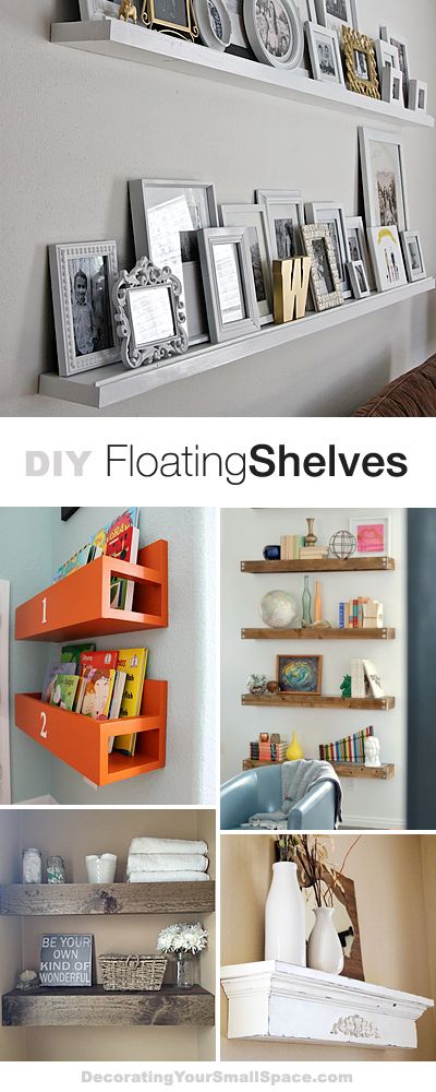DIY Floating Shelves • Lots of Ideas & Tutorials!