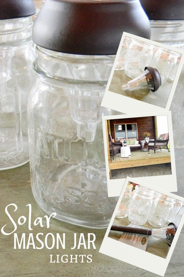 Solar Mason Jar Lights | DIY, All You Need Is A Hot Glue Gun | Creative Cain Cab...