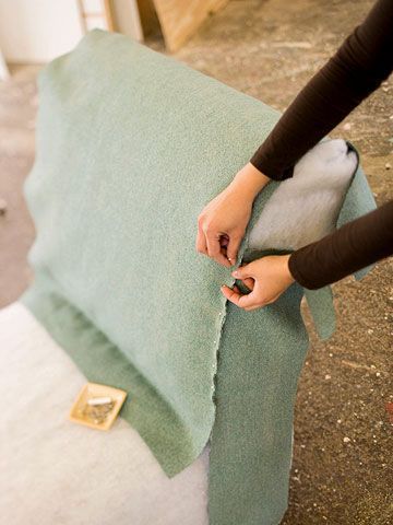 Upholstering Instructions at Better Homes and Gardens. In a nutshell: Strip the ...